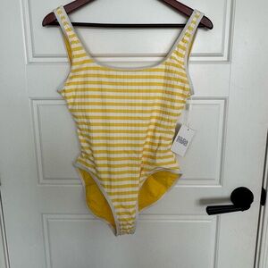 SOLID & STRIPED One-Piece Swimsuit